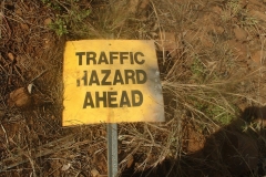 Day 25 near Silent Grove traffic hazard sign